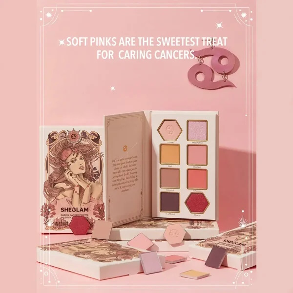 پالت سایه چشم شیگلم مدل CARING CANCER PALETTE