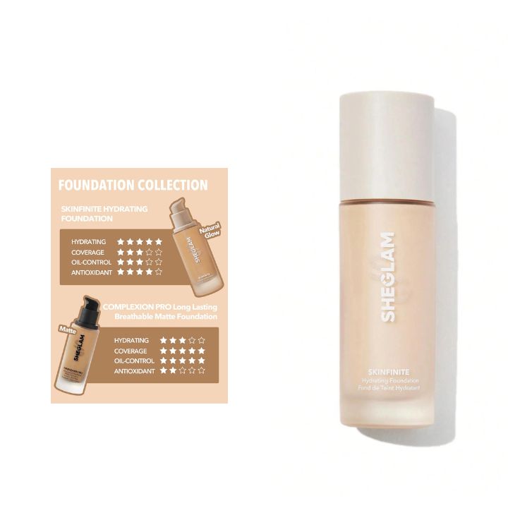 کرم پودر آبرسان عمقی شیگلم Sheglam hydrating foundation