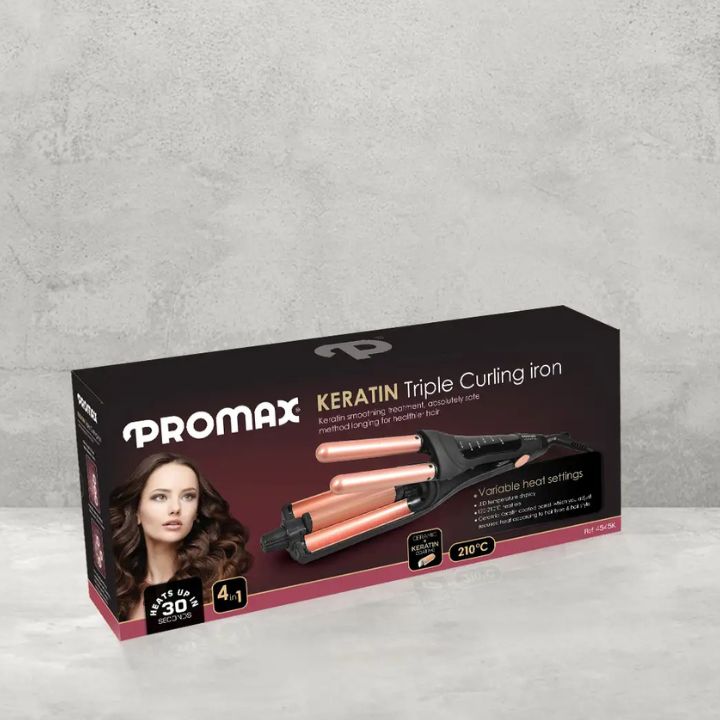 خرید انبرموج کراتین 4کاره پرومکس مدل 4545K