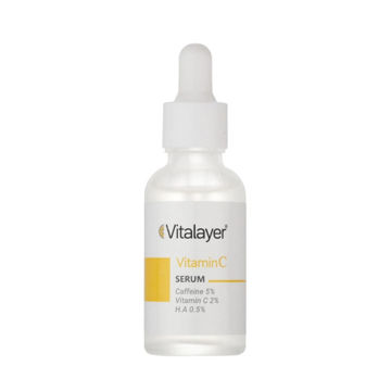 خرید سرم دور چشم کافئین و ویتامین C ویتالیر 30ml