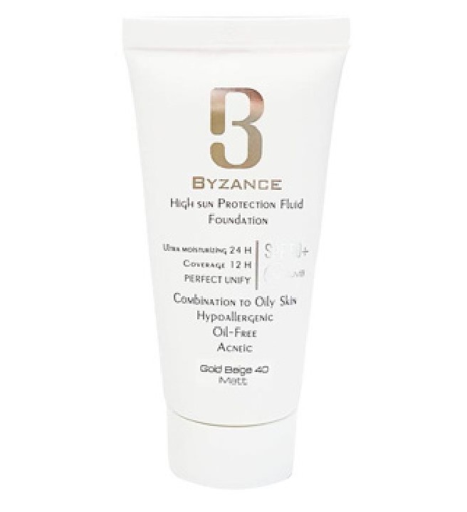 کرم ضد آفتاب اولترا رنگی بیزانس مناسب پوست خشک  با SPF50 حجم 30 ml