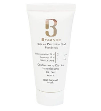 کرم ضد آفتاب اولترا رنگی بیزانس مناسب پوست خشک  با SPF50 حجم 30 ml