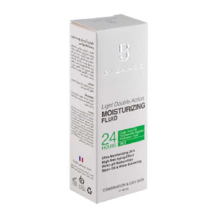 فلوئید آبرسان صورت بیزانس Byzance مناسب پوست های مختلط و چرب حجم 40 ml
