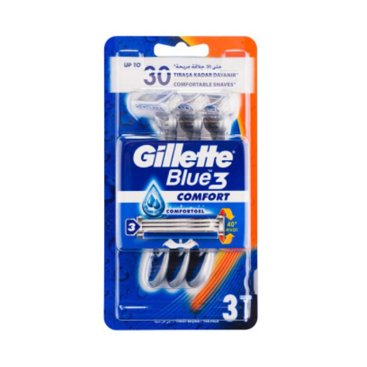 خود تراش مدل Blue 3 Comfort بسته 3 عددی ژیلت